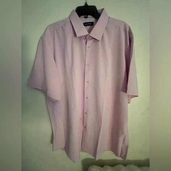 Nautica Soft Pink Collared Shirt - Picture 1 of 6